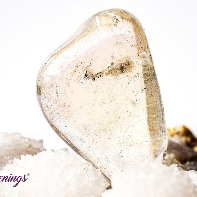 Angel (White) Aura Clear Quartz - Tumbled