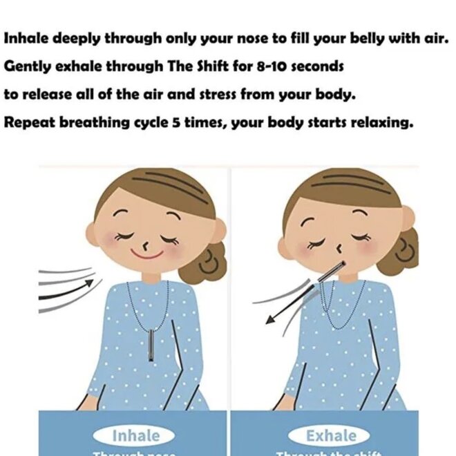 The Shift Breathing Necklace - Gold