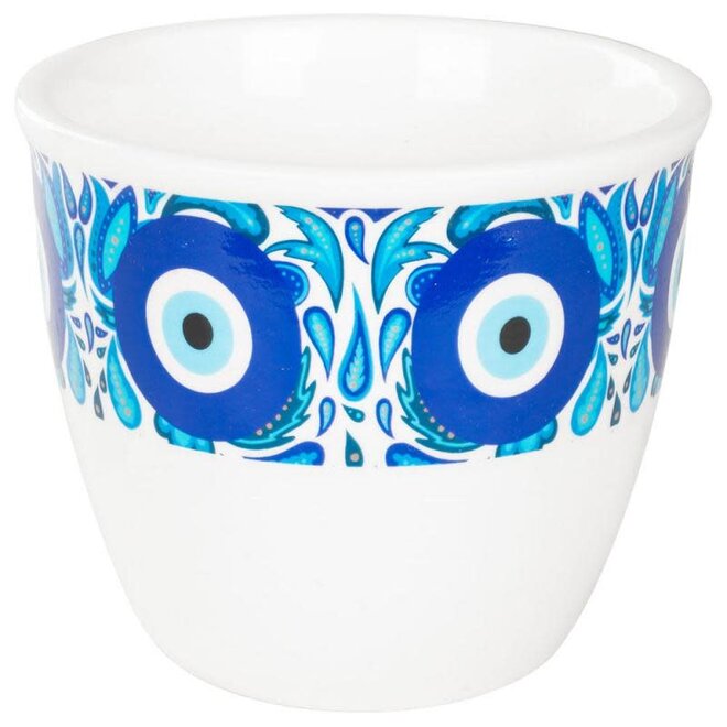 EVIL EYE SMUDGE POT 4.25” x 3.5”