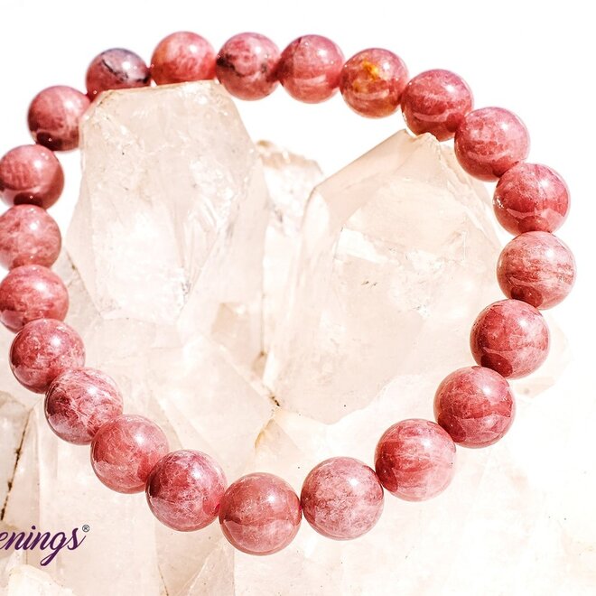 Strawberry Quartz Bracelet- 8mm