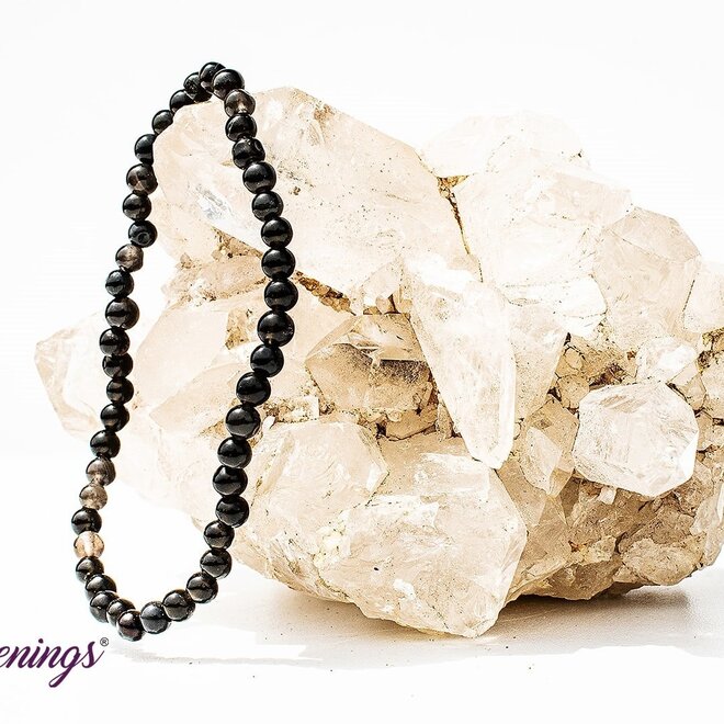 Black Tourmaline Bracelet 4mm