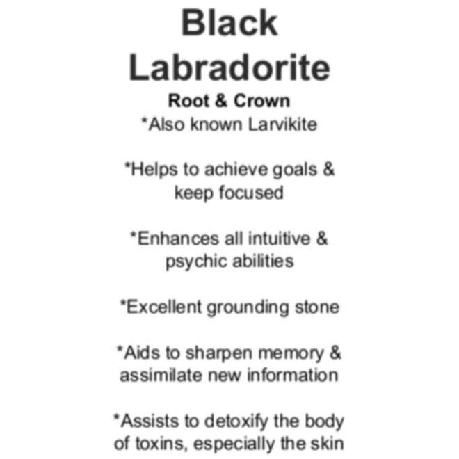 Black Labradorite High Flash Tumbled Stone Large