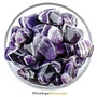 Chevron Amethyst Tumbled Stones