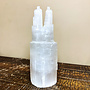 Selenite/Satin Spar Double Iceberg Tower Lamp-12" (Cord & Bulb Included)