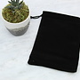 Black Velvet Drawstring Tarot Crystal Bag- 6" x 4.5" Oracle Angel Gemstone