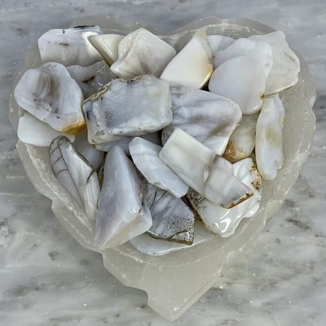 White Opal Slice- Small Slab Flat