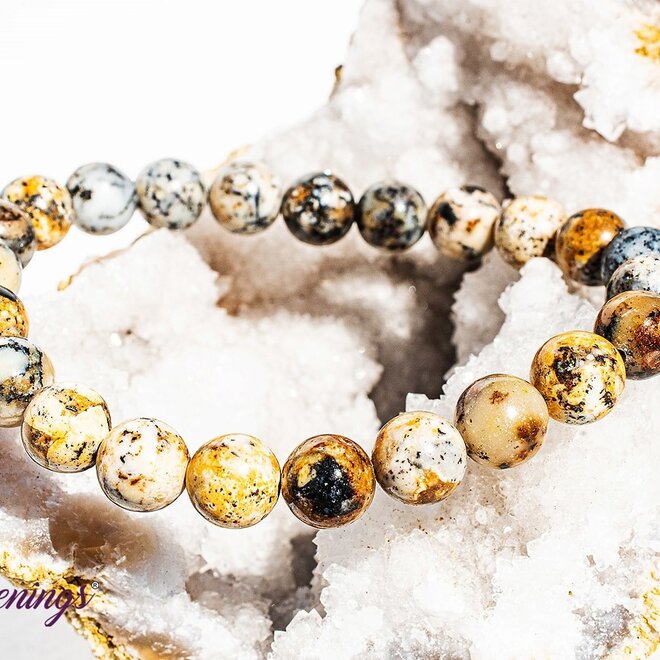 Dendritic Opal Bracelet- 8mm