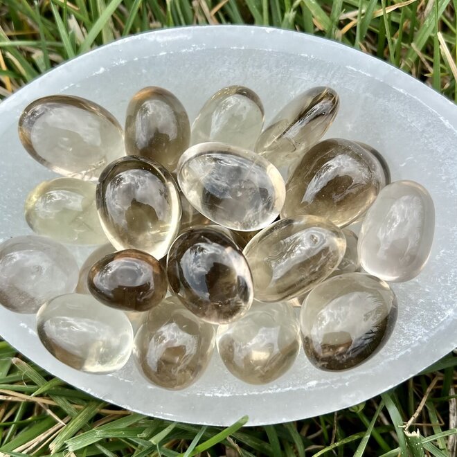 Smoky Citrine Quartz - Tumbled - Smokey