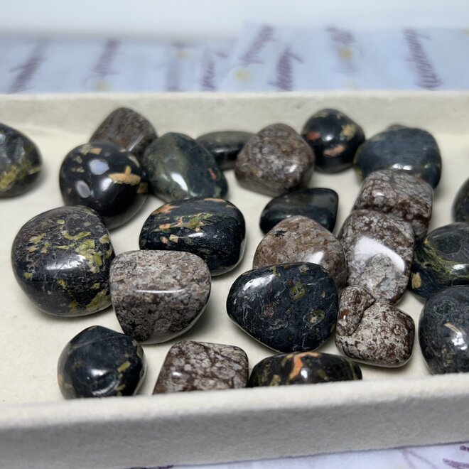 Red Snowflake Obsidian - Tumbled