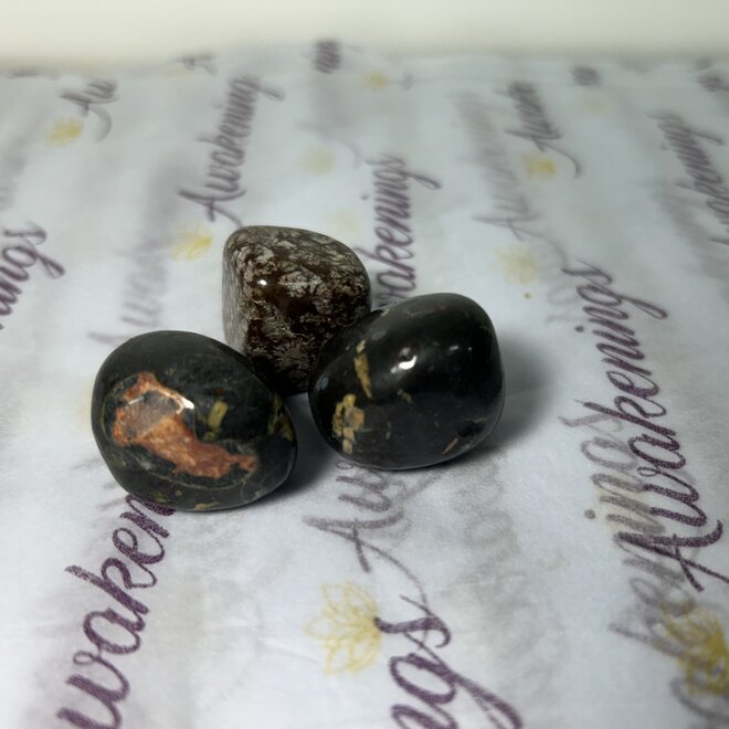Red Snowflake Obsidian - Tumbled