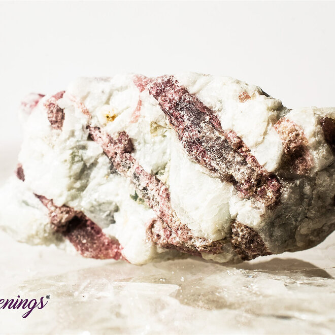 Pink Ruby Red (Rubellite)Tourmaline in Quartz Matrix-Rough Raw Natural