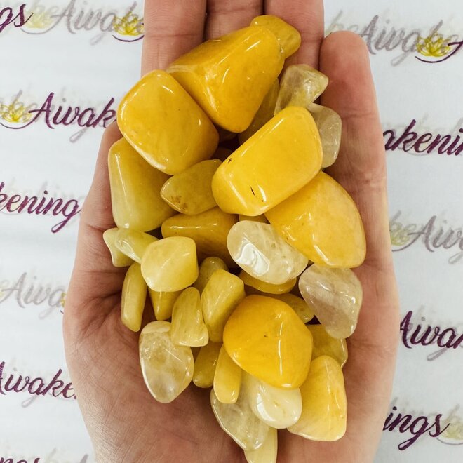 Yellow Quartz - Tumbled