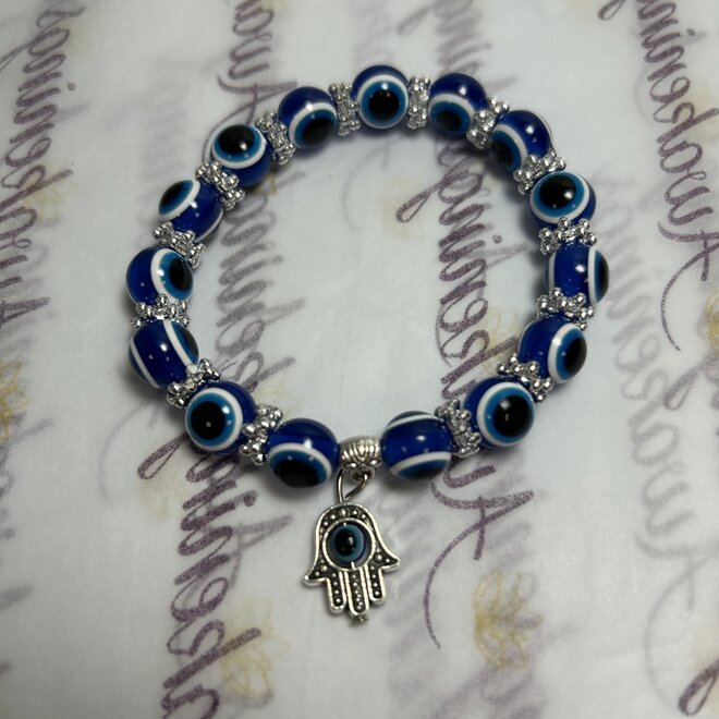 Hamsa  Charm  Evil Eye Bracelet