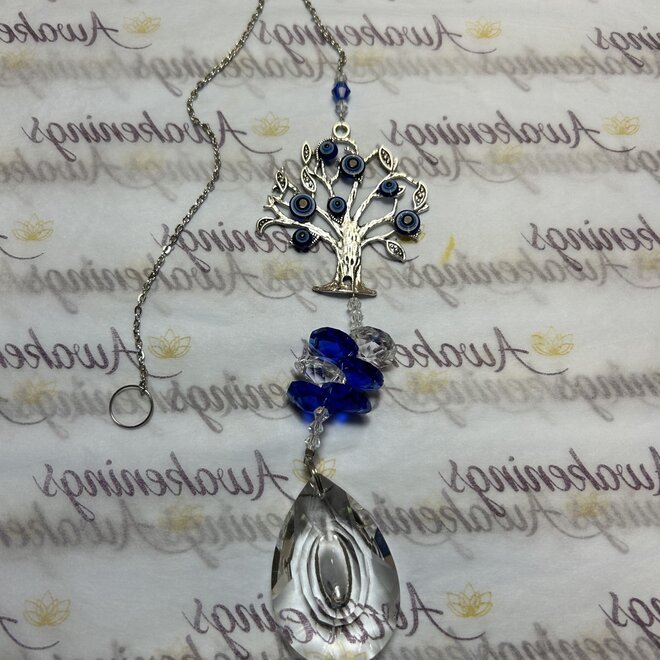 Evil Eye Suncatcher Tree