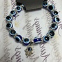 Evil Eye Hamsa Hand Charm Bracelet- Men