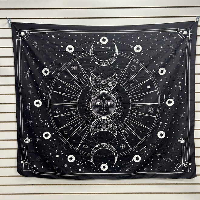 Psychedelic Stars Moon Tapestry H 51 X W 59 Awakenings of Norfolk