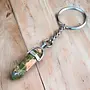 Unakite Jasper Double Point Keychain