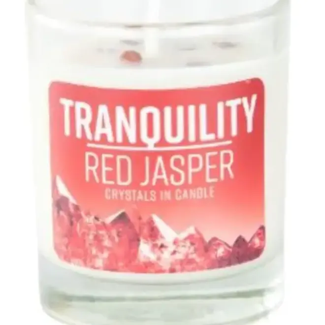 TRANQUILITY - RED JASPER (Orange & Tea Tree) Soy Candle 4oz
