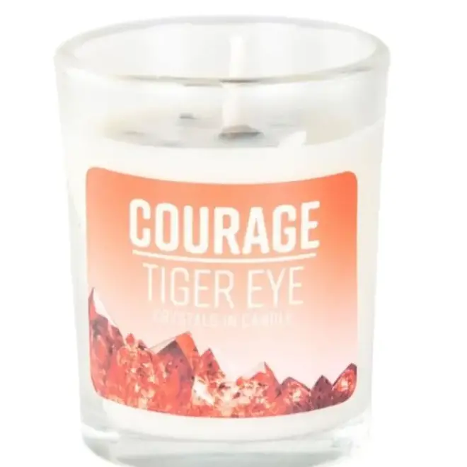 COURAGE - TIGER EYE (Cedarwood & Lavender) Soy Candle 4oz