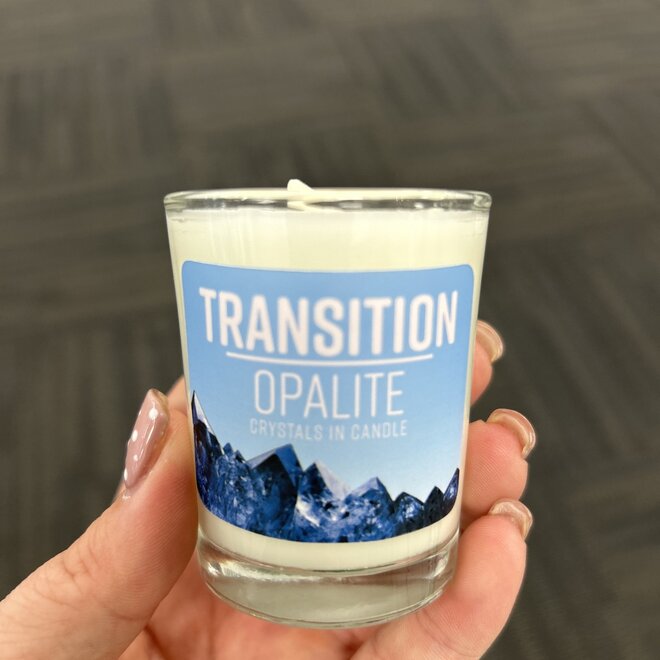 TRANSITION  - OPALITE  Candle ( Ylang Ylang & Bergamot)