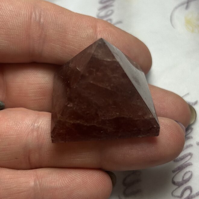 Strawberry Quartz Pyramid