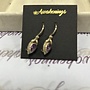 Amethyst Upside Down Tear Drop Sterling Silver Earing