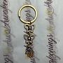 Evil Eye Butterfly Gold Keychain