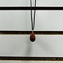 Gold Sandstone Drop Pendent on Wax Cord