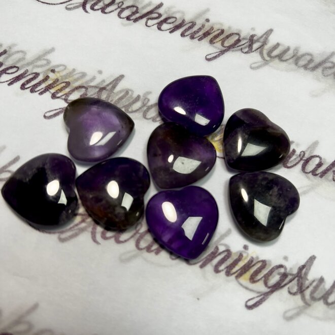 Amethyst Heart-Small (3/4")