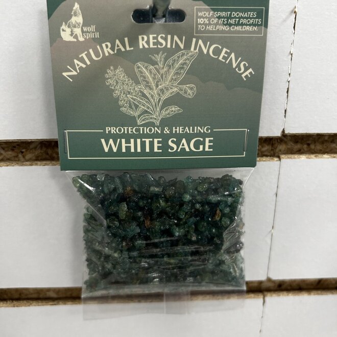 White Sage Resin Incense - Wolf Spirit