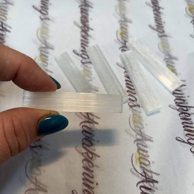 Selenite Mini Slab -2'' X 1/2"