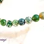 Moss Agate Bracelets - 4mm
