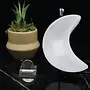 Selenite (Satin Spar Gypsum) Crescent Moon Charging Bowl-Small 4" Dish