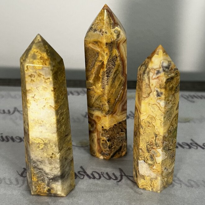 Crazy Lace Agate Tower/Point/Generator - Medium (3-5")