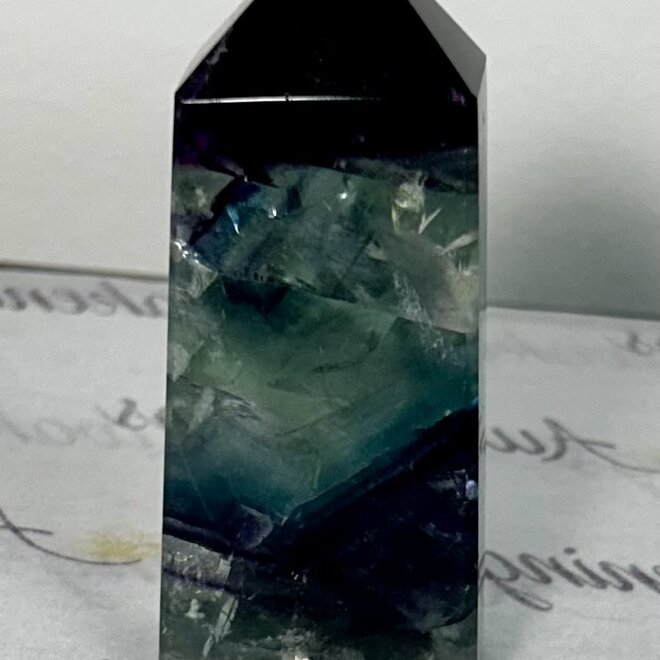 Rainbow Fluorite Tower/Generator -Medium 3-4"