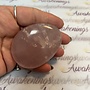 Rose Quartz Palm Stone Large