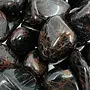 Black Tourmaline & Red Hematite - Medium Tumbled