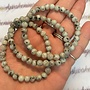 Kiwi Jasper (Amazon River Stone Sesame Seed Jasper) Bracelets - 6mm