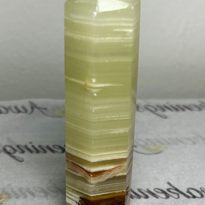 Pistachio Calcite Sea Green Calcite Tower Point Generator - Medium (3-4")