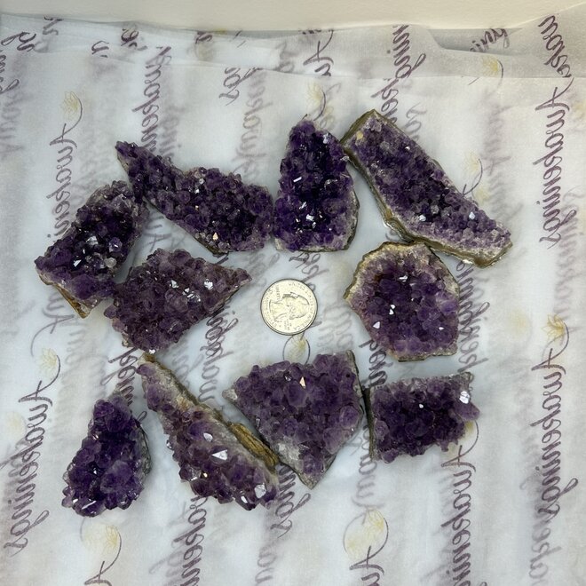 Amethyst Druzy Cluster -Medium Rough Raw Natural