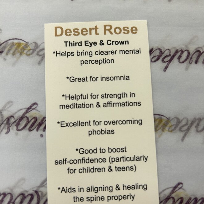 Single Desert Rose Extra Large XL - Rough Raw Natural