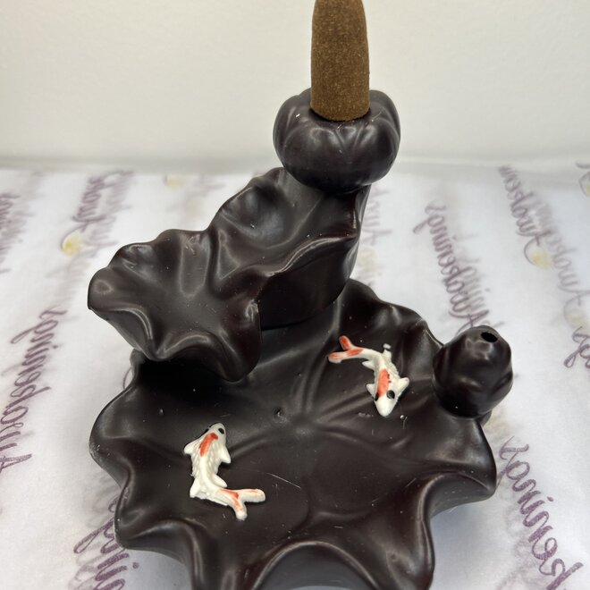 Pond Ceramic Back Flow Burner- Hand Made