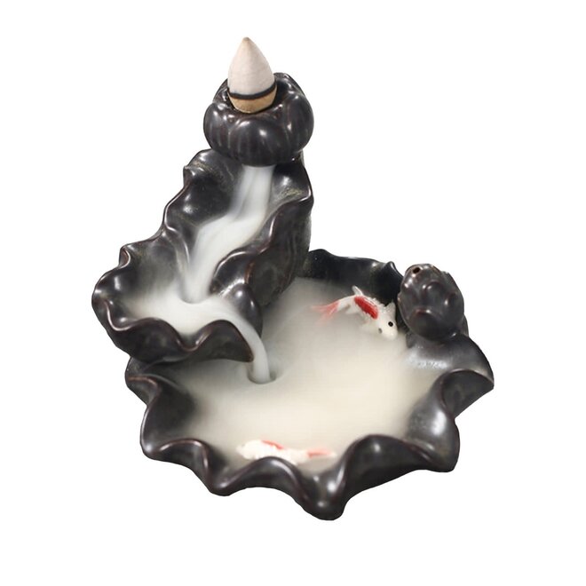 Pond Ceramic Back Flow Burner- Hand Made