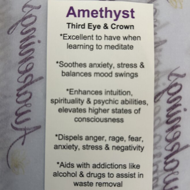 Amethyst Worry Stone - Medium