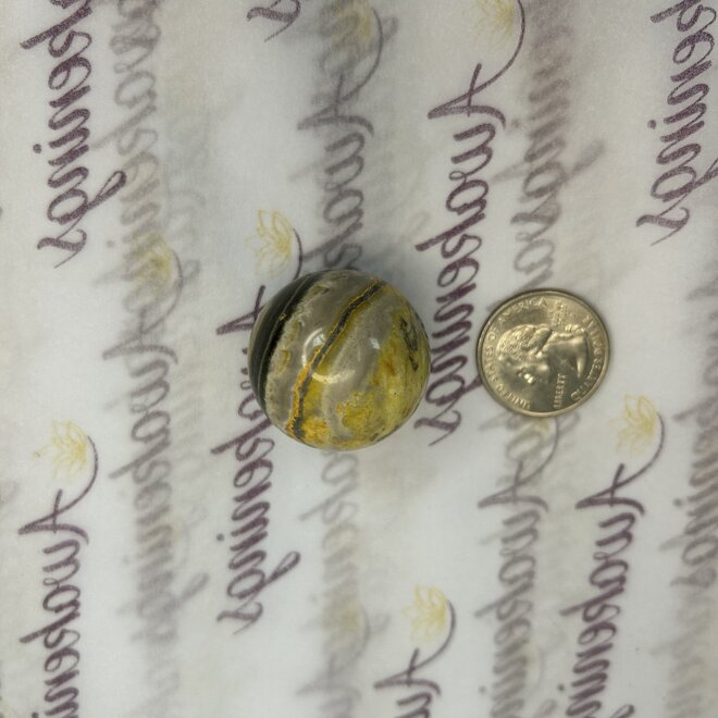 Bumblebee Jasper Sphere Orb - 30mm