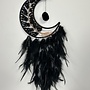 Black Obsidian -Crescent Moon Tree of Life Dream Catcher