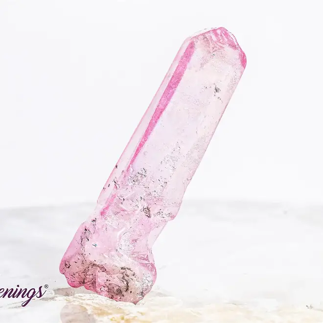 Pink Aura Clear Quartz Points