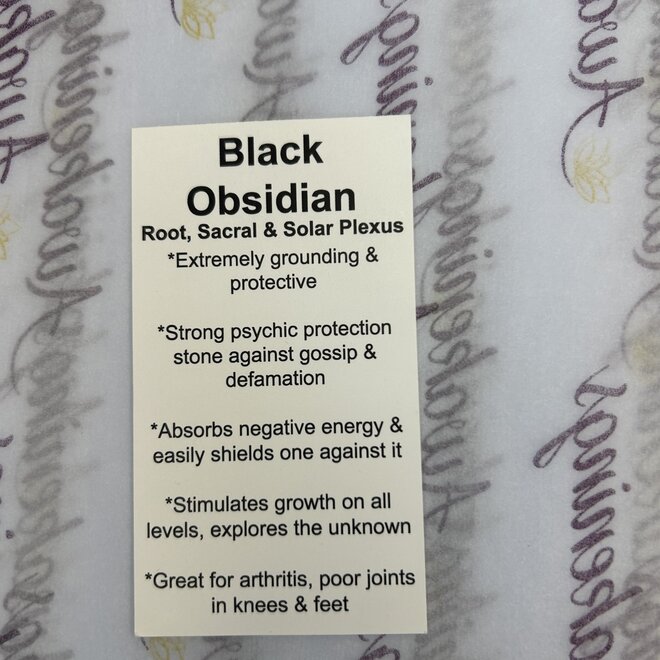 Mini Faceted Pendulum - Black Obsidian