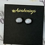 Blue Lace Stud Sterling Silver 925 Earrings