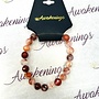 Faceted Natural Fire Quartz Stretch Bracelet 8mm